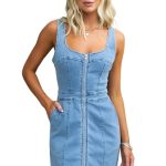 Denim Dress Zip