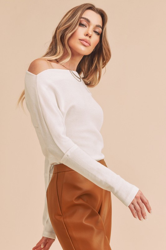 Aemi+CoAemi+CoOneShoulderLongSleeveKnitTop1