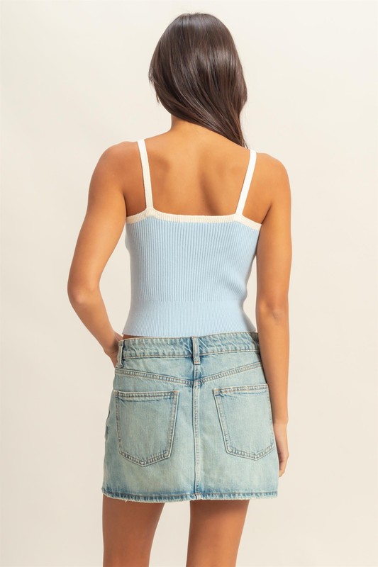 HYFVEHYFVESquareNeckRibbedKnitCami2