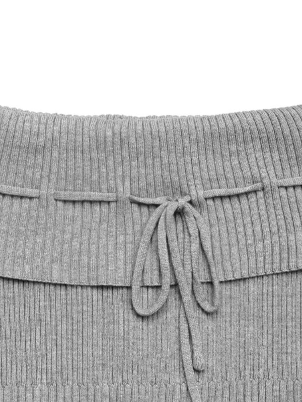 Off Shoulder Bow Knit Top - Image 5