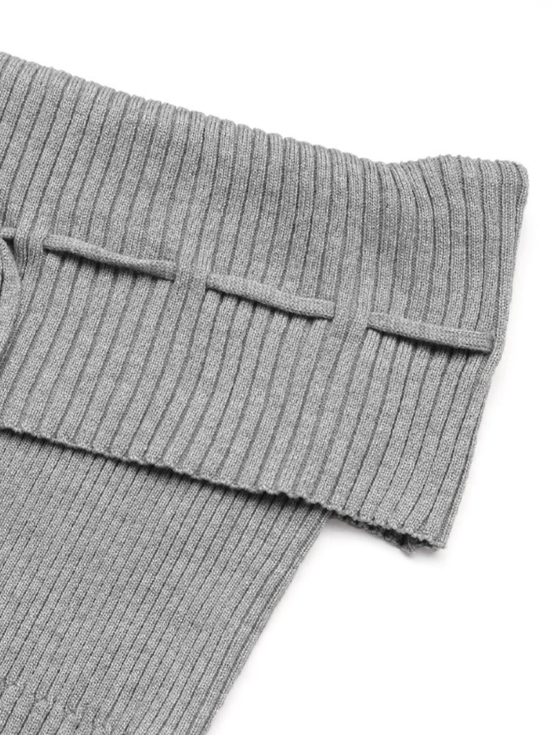 PerfeePerfeeTiedOff-ShoulderShortSleeveKnitTop5