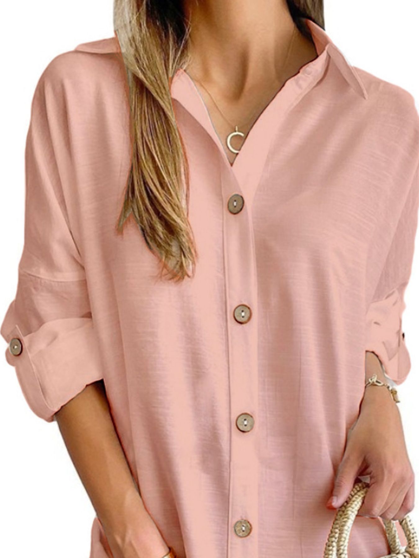 PassionFlowerButtonDownLongSleeveShirtDress16